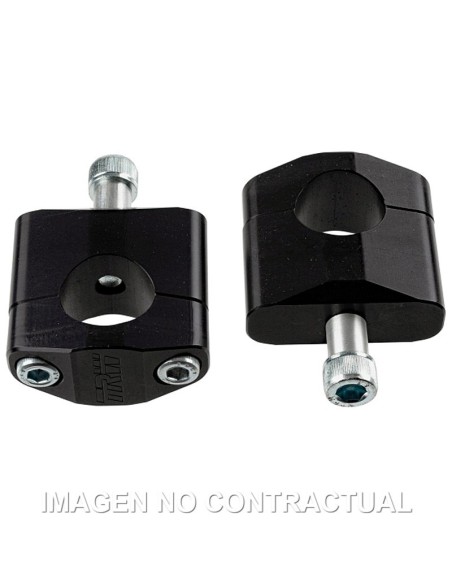 Adaptador Manillar TRW Aluminio Negro Elevación 45 mm