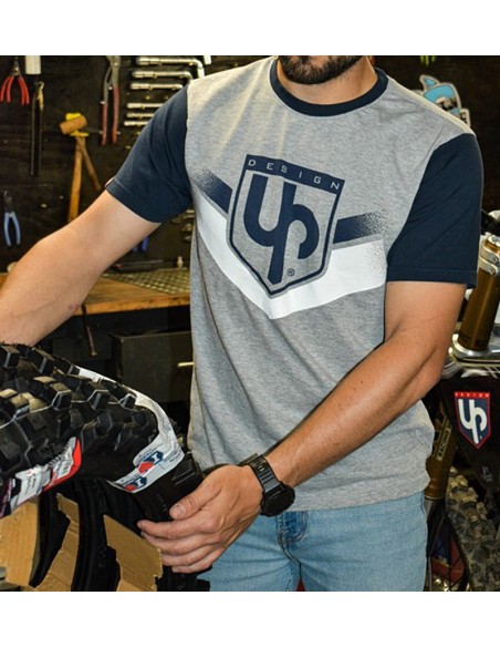 CAMISETA UP DESIGN SPEED GRIS TALLA XXL