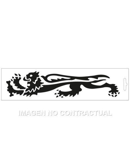 Adhesivo Leon Malossi Negro lado izquierdo