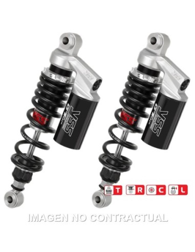 Juego Amortiguadores Traseros YSS Gas Top Line c/Botella superior Kawasaki Vulcan 500 LTD