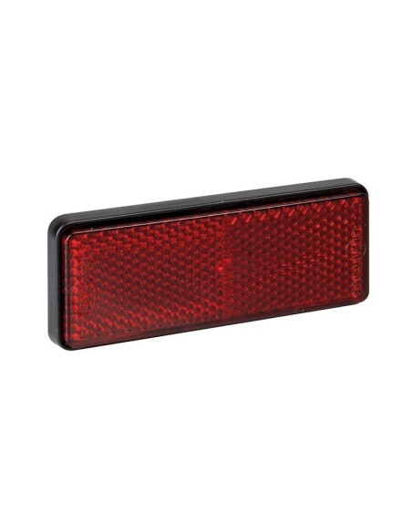 REFLECTOR LAMPA TRASERO CON TORNILLO 90X35 MM Rojo