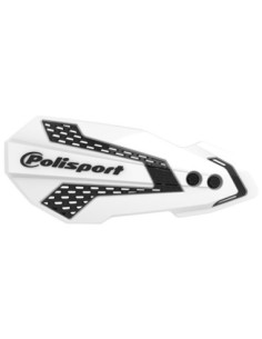 PARAMANOS POLISPORT MX FLOW KAWASAKI KX 250 F (20-22) BLANCO-NEGRO