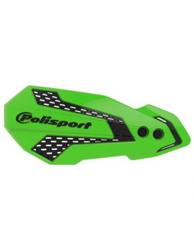 PARAMANOS POLISPORT MX FLOW KAWASAKI KX 250 F (20-22) VERDE-NEGRO