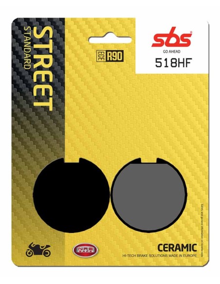 Pastilla de freno SBS P518-HF