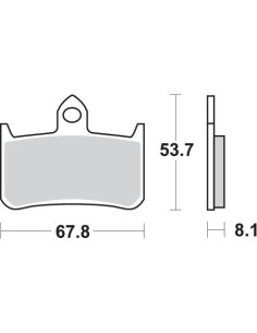 Pastilla de freno SBS P622-RQ