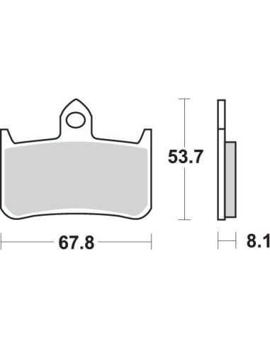 Pastilla de freno SBS P622-RQ