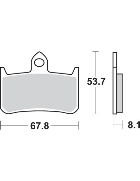 Pastilla de freno SBS P622-RQ