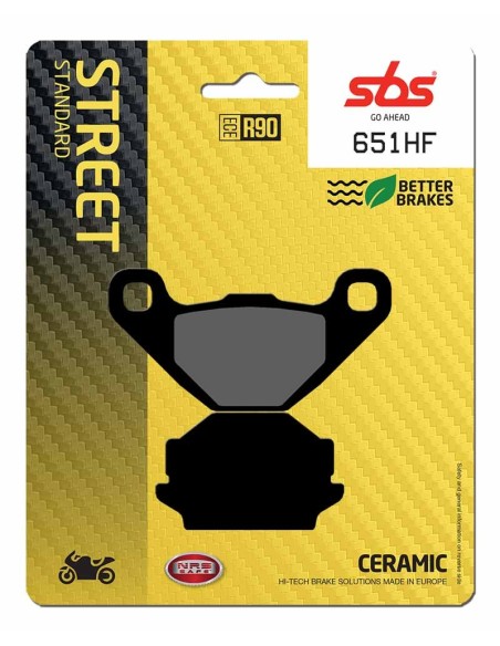 Pastilla de freno SBS P651-HF