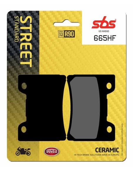 Pastilla de freno SBS P665-HF
