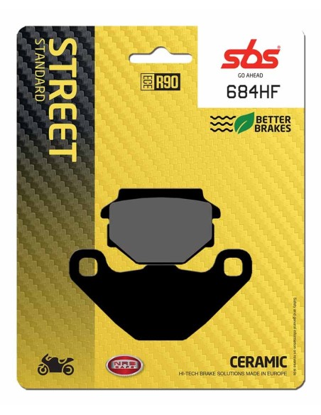 Pastilla de freno SBS P684-HF