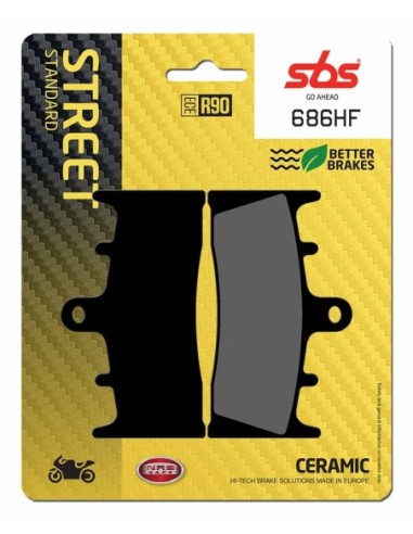Pastilla de freno SBS P686-HF