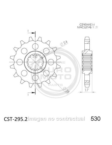 Piñón Supersprox Honda 530 x 14