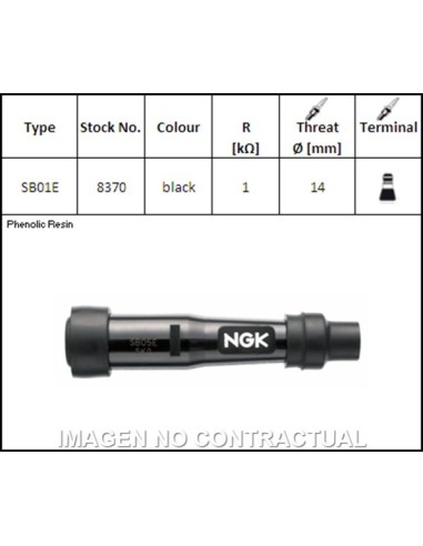 Pipa de Bujía NGK SB01E