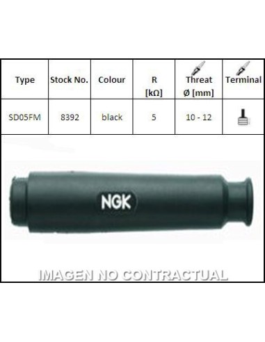 Pipa de Bujía NGK SD05FM