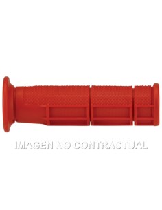 Puños Domino ATV Rojos Cerrados D 22 mm L 125 mm