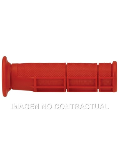 Puños Domino ATV Rojos Cerrados D 22 mm L 125 mm