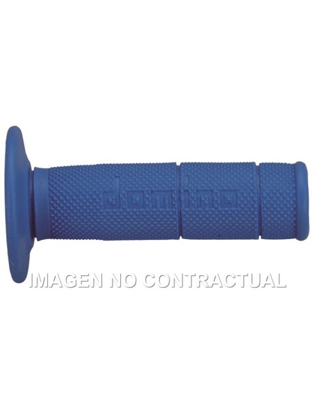 Puños Domino OFF Road Azules Cerrados D 22 mm L 118 mm