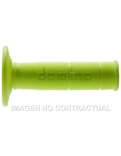 Puños Domino OFF Road Amarillo Fluor Cerrados D 22 mm L 118 mm