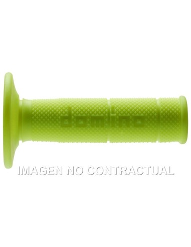 Puños Domino OFF Road Amarillo Fluor Cerrados D 22 mm L 118 mm