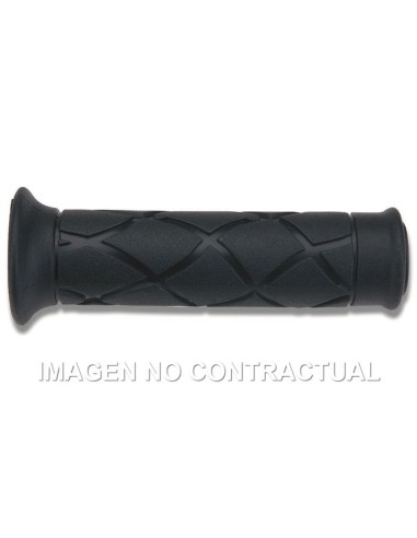 Puños Domino Scooter PVC Negros Abiertos D 22 mm L 120 mm