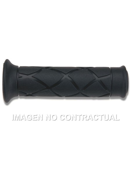 Puños Domino Scooter PVC Negros Abiertos D 22 mm L 120 mm