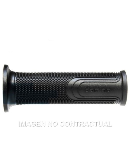 Puños Domino On Road Style Negro Abiertos D 22 mm L 120mm