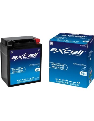 Batería moto Axcell GEL ATX14AHL-BSAB14L-A2B2