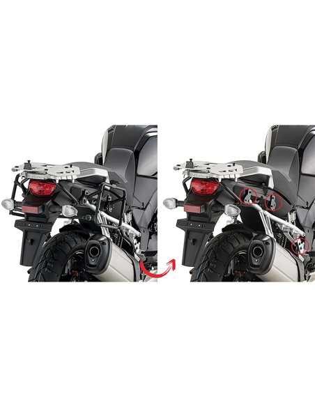 PORTAMALETAS LATERAL KAPPA F/RAPIDA SUZUKI DL VSTROM 1000 MONOKEY