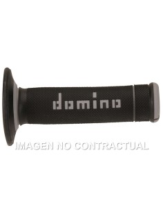 Puños Domino OFF Road X-Treme Negro - Gris Cerrados D 22 mm L 118 mm