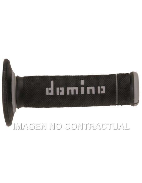 Puños Domino OFF Road X-Treme Negro - Gris Cerrados D 22 mm L 118 mm
