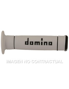 Puños Domino Trial Blanco - Negro Cerrados D 22 mm L 125 mm