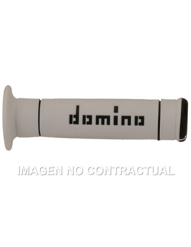 Puños Domino Trial Blanco - Negro Cerrados D 22 mm L 125 mm
