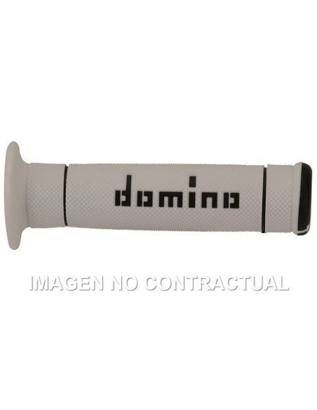 Puños Domino Trial Blanco - Negro Cerrados D 22 mm L 125 mm