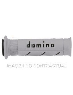 Puños Domino XM2 Super Soft Gris/Negro Abiertos D 22 mm L 120-125 mm