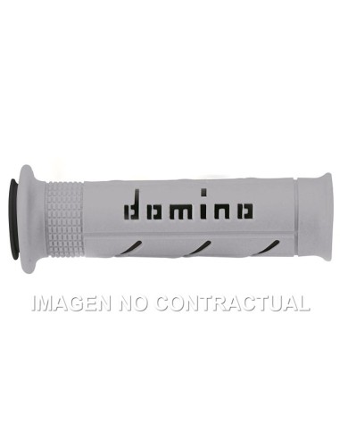 Puños Domino XM2 Super Soft Gris/Negro Abiertos D 22 mm L 120-125 mm