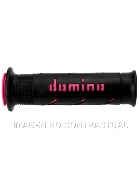 Puños Domino XM2 Super Soft Negro/Fucsia Abiertos D 22 mm L 120-125 mm