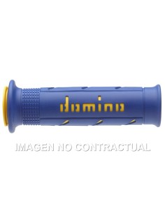 Puños Domino XM2 Super soft Azul / amarillo Abiertos D 22 mm L 120-125 mm