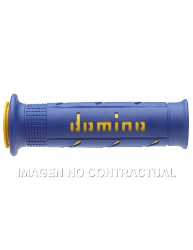 Puños Domino XM2 Super soft Azul / amarillo Abiertos D 22 mm L 120-125 mm