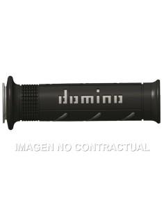 Puños Domino XM2 Super soft Negro - Gris Abiertos D 22 mm L 120-125 mm