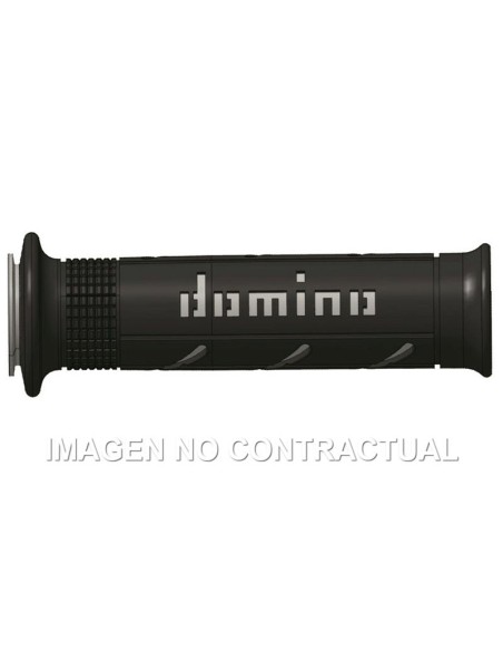 Puños Domino XM2 Super soft Negro - Gris Abiertos D 22 mm L 120-125 mm