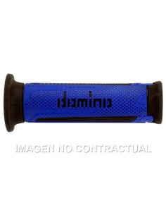 Puños Domino Turismo Azul-Negro Abiertos D 22 mm L 120 mm
