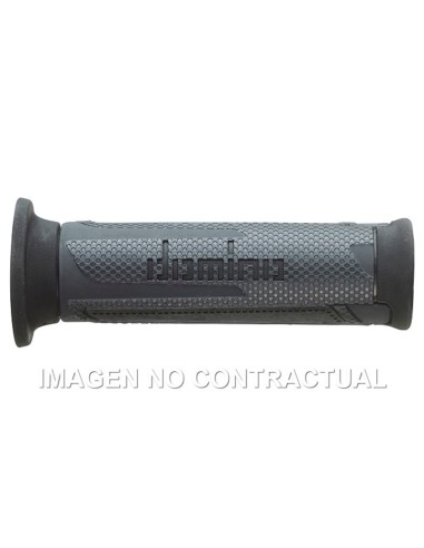 Puños Domino Turismo Antracita-Negro Abiertos D 22 mm L 120 mm