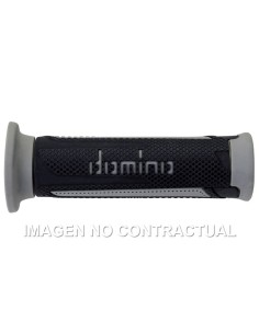 Puños Domino Turismo Antracita-Gris Abiertos D 22 mm L 120 mm