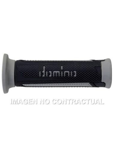 Puños Domino Turismo Antracita-Gris Abiertos D 22 mm L 120 mm