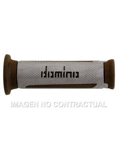 Puños Domino Turismo Plata-Marrón Abiertos D 22 mm L 120 mm