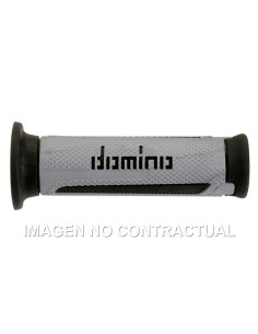 Puños Domino Turismo Plata-Antracita Abiertos D 22 mm L 120 mm