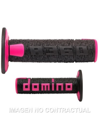 PUÑOS DOMINO OFF ROAD RPS NEGRO - FUCSIA CERRADOS CERRADOS