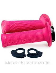 PUÑOS DOMINO D100 C/ POLEA COLOR FUCSIA