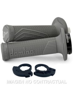 PUÑOS DOMINO D100 C/POLEA COLOR GRIS MONOCABLE D-Lock con sistema de fijación «Lock On»