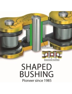 Cadena Regina 420 RX3 Cross Supermotard 124/RX3 134 pasos - Regina RG420RX3X134 2